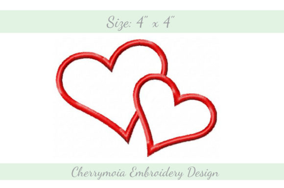 Appliqué Romantic Hearts