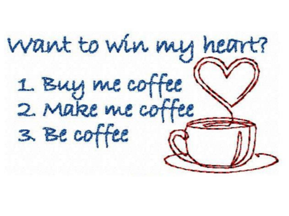 Be Coffee: A Sweet, Shareable Embroidery Design for Small Shops