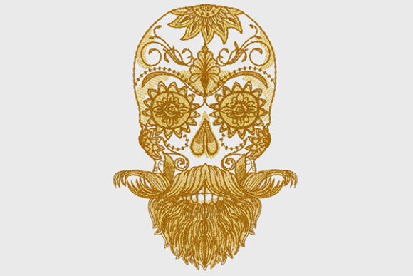 Bearded Sugar Skull