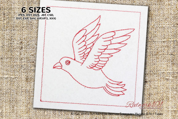 Free Flying Dove Embroidery Design Review