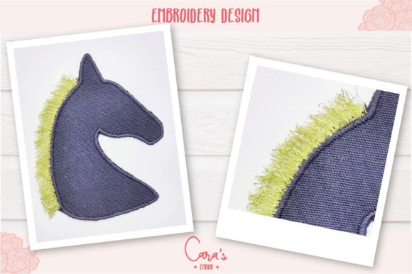 Horse Patch with Fringes