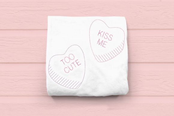 Linework Candy Conversation Hearts