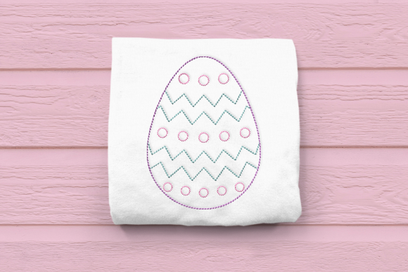 Linework Patterned Easter Egg