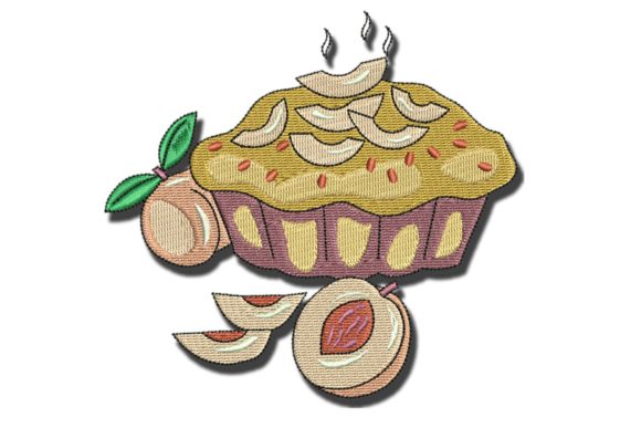 Peach Pie: A Warm, Kitchen-Ready Embroidery Design That Feels Like Home