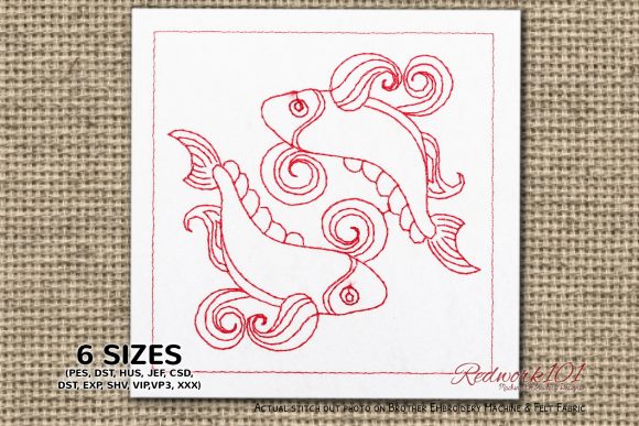 Pisces Symbol Redwork: A Boutique Sweatshirt Designer’s Review