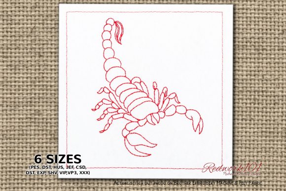 Scorpio Symbol Redwork Review