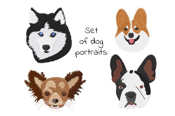 Set of Dog Portraits