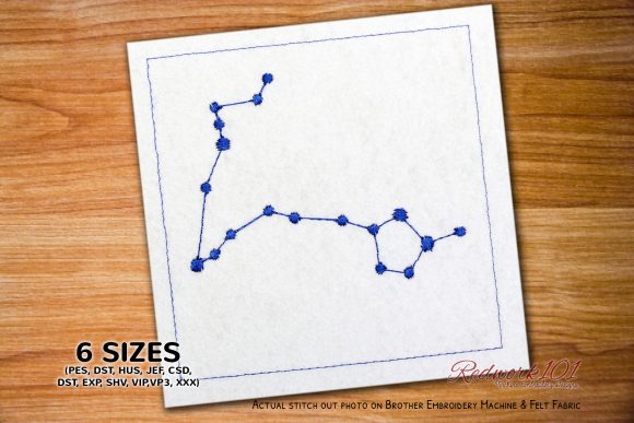 Star Constellation of Pisces on Sky